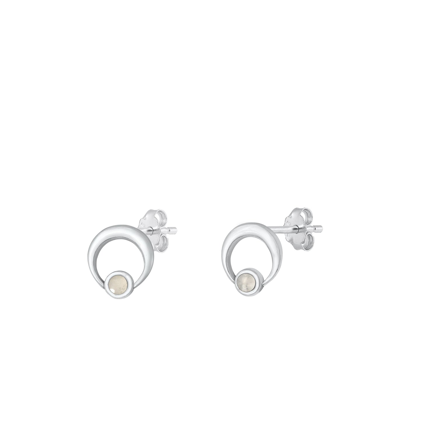 Silver Stone Earring