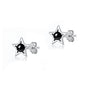 Silver Stone Earrings - Star