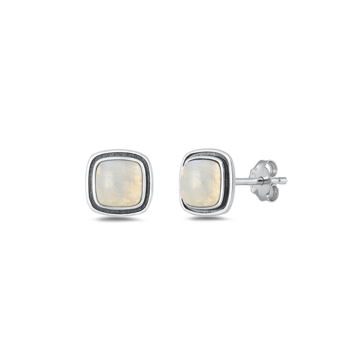 Silver Stone Earring