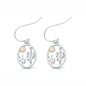Silver Lab Opal Earrings - Cactus