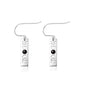 Silver Stone Earrings - Moon Phases