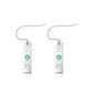 Sivler Stone Earrings - Moon Phases