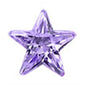 7 mm Star Color CZ Earrings