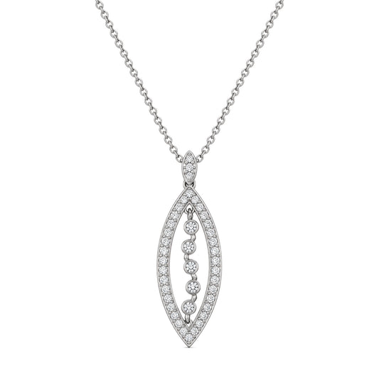 Silver CZ Necklace