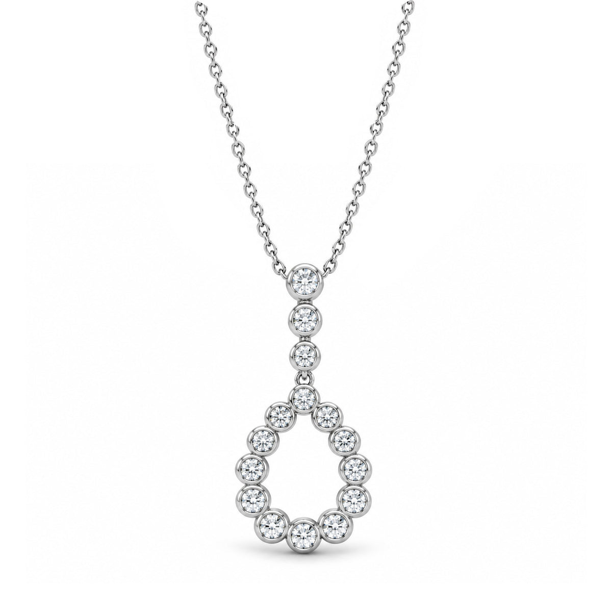 Silver CZ Necklace