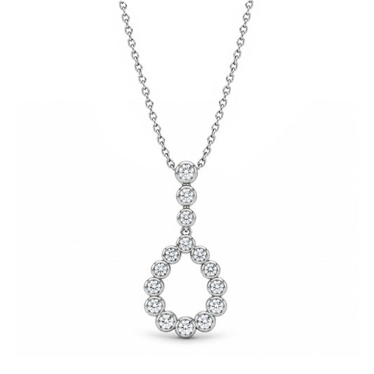 Silver CZ Necklace