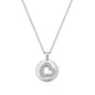 Silver CZ Necklace - Heart