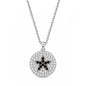 Silver CZ Necklace - Star