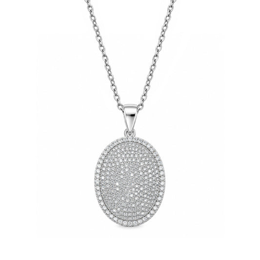 Silver CZ Necklace