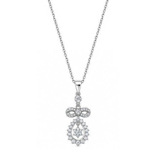 Silver CZ Necklace