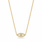 Silver Evil Eye CZ Necklace