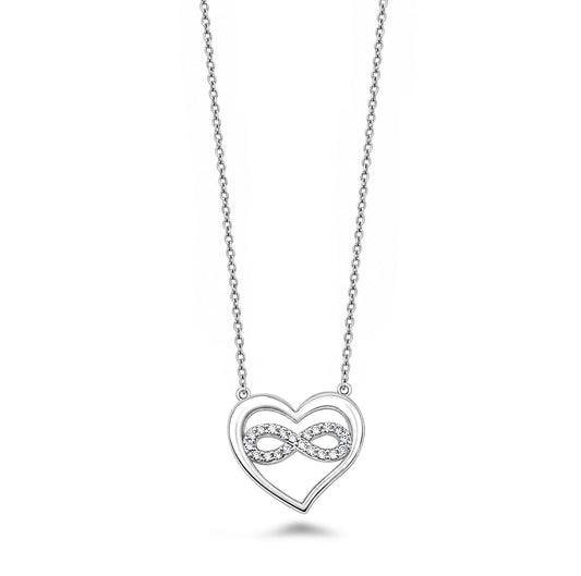 Silver CZ Necklace