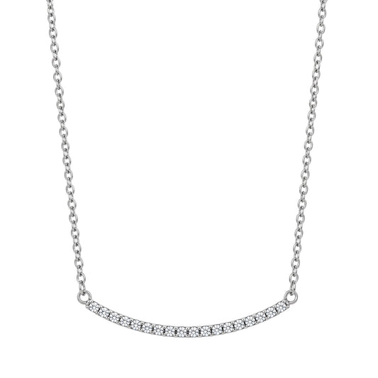 Silver CZ Necklace