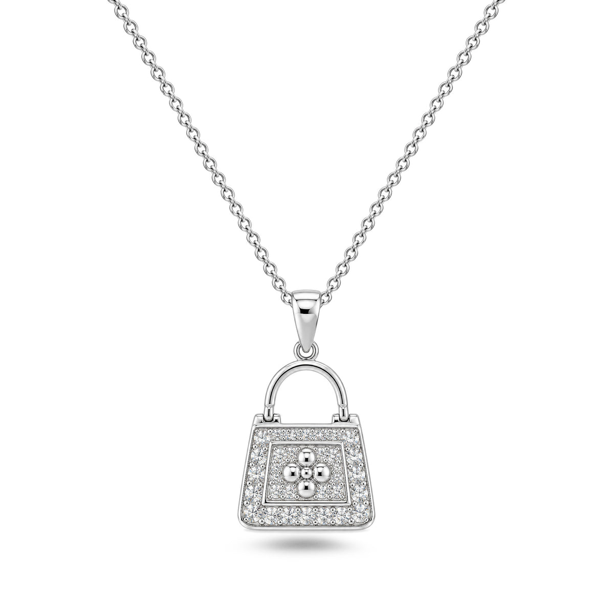 Silver CZ Necklace