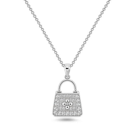 Silver CZ Necklace