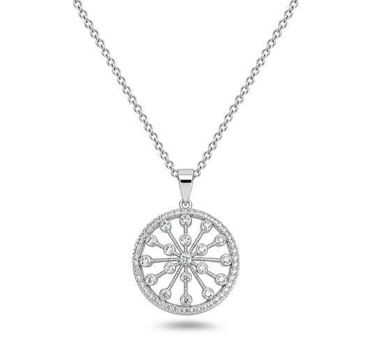 Silver CZ Necklace