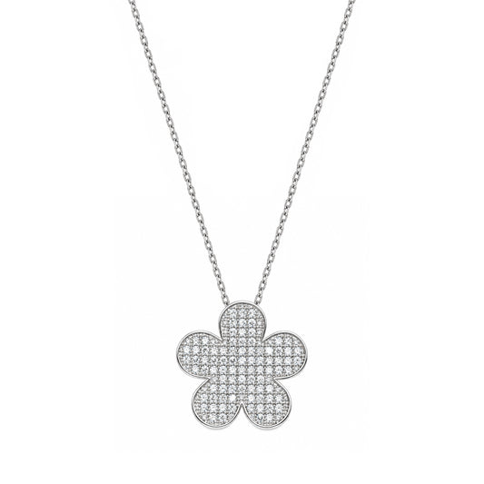 Silver CZ Necklace