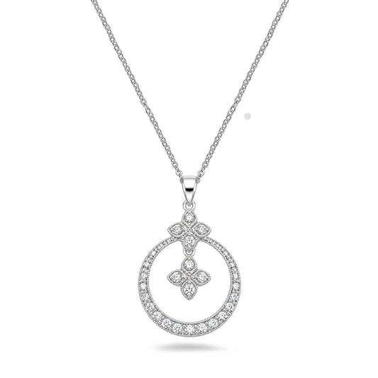 Silver CZ Necklace