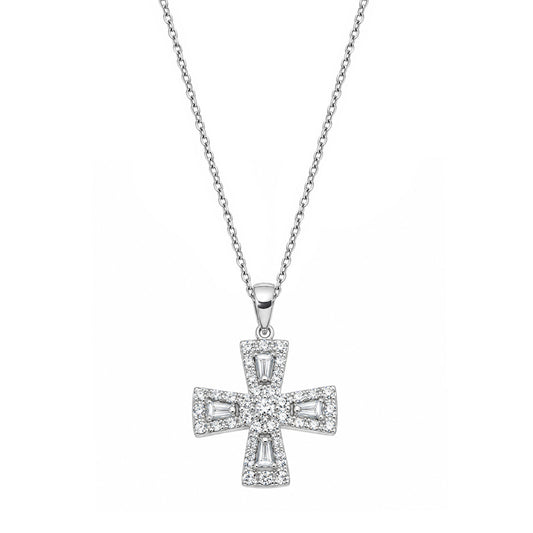 Silver CZ Necklace