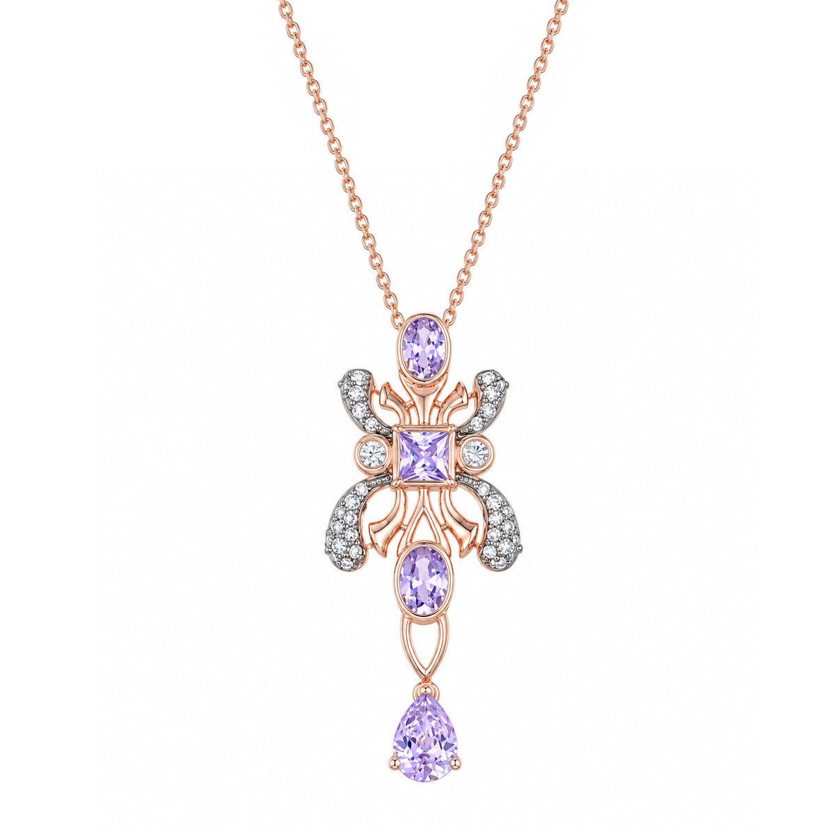 Silver CZ Necklace
