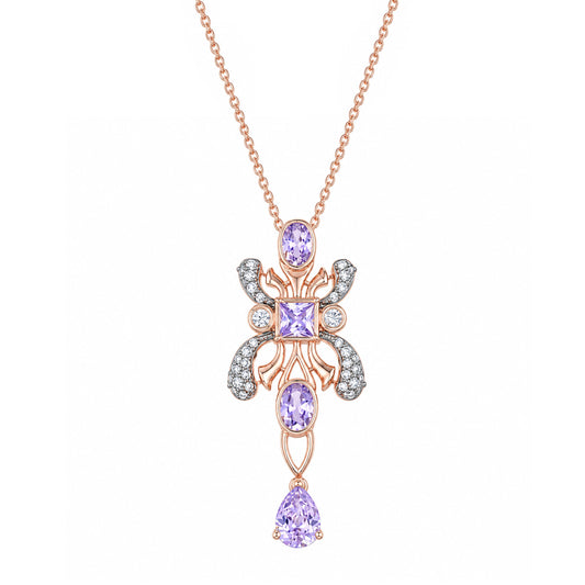 Silver CZ Necklace