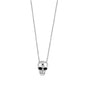 Silver CZ Necklace - Skull