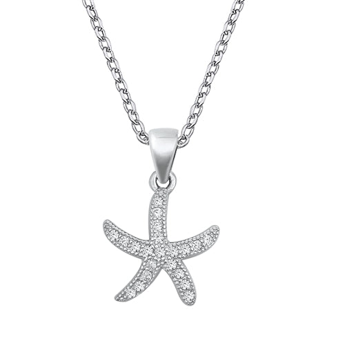 Silver CZ Necklace