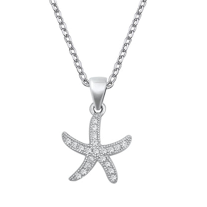 Silver CZ Necklace