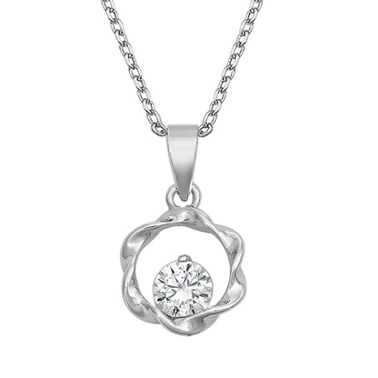 Silver CZ Necklace