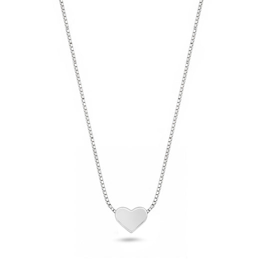 Silver Necklace - Heart