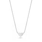 Silver CZ Necklace - Heart