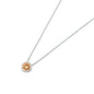 Silver CZ Necklace - Bezel Solitaire
