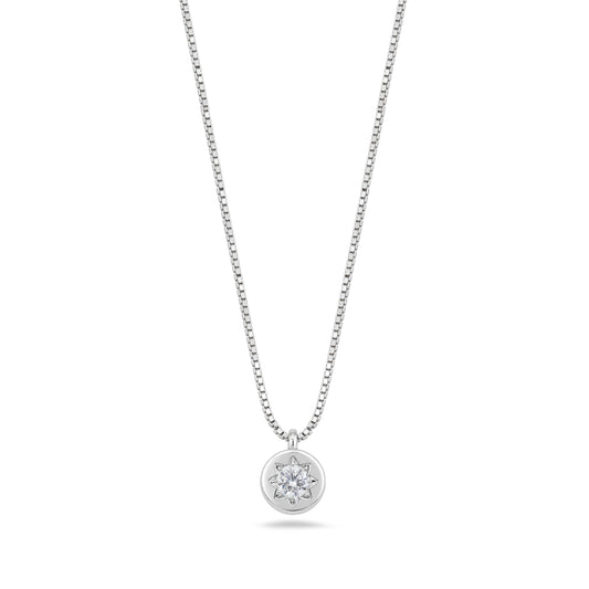 Silver CZ Necklace