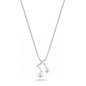 Silver  Necklace - Music Note