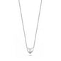 Silver CZ Necklace - Heart