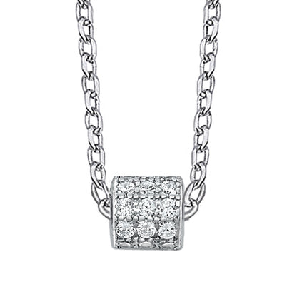 Silver CZ Necklace