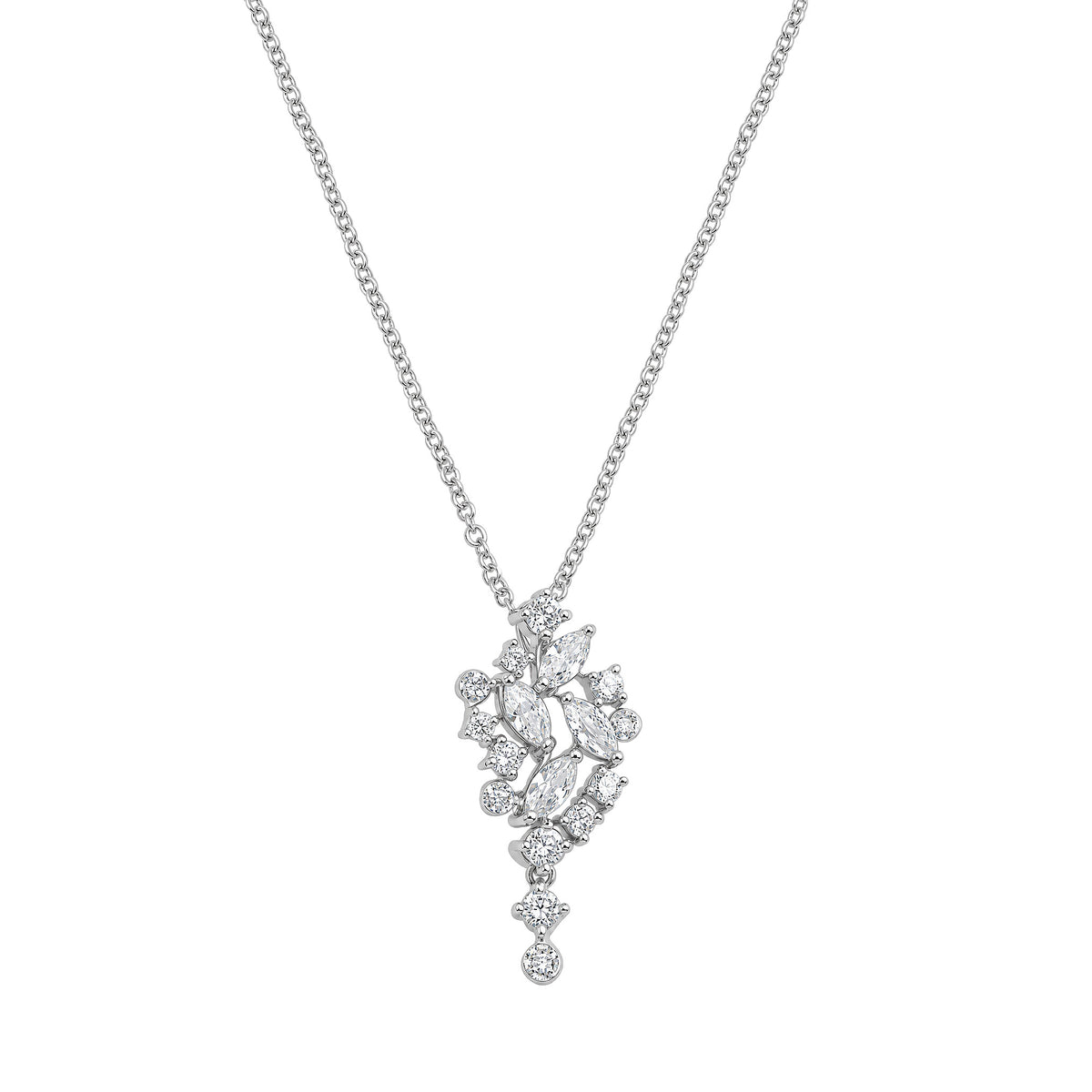 Silver CZ Necklace