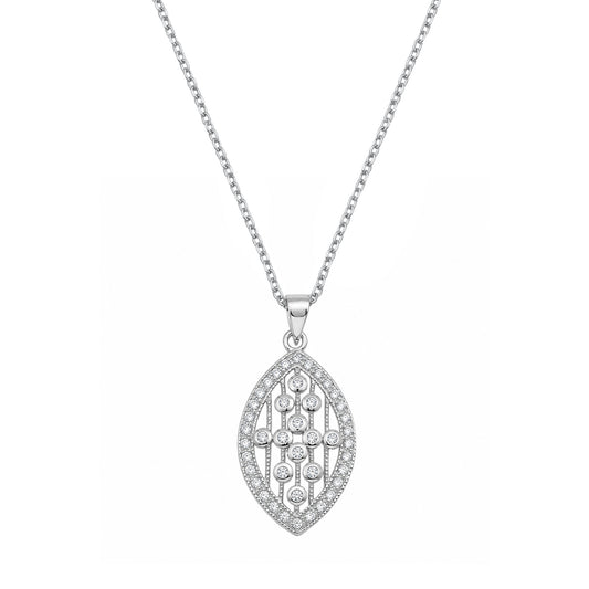Silver CZ Necklace