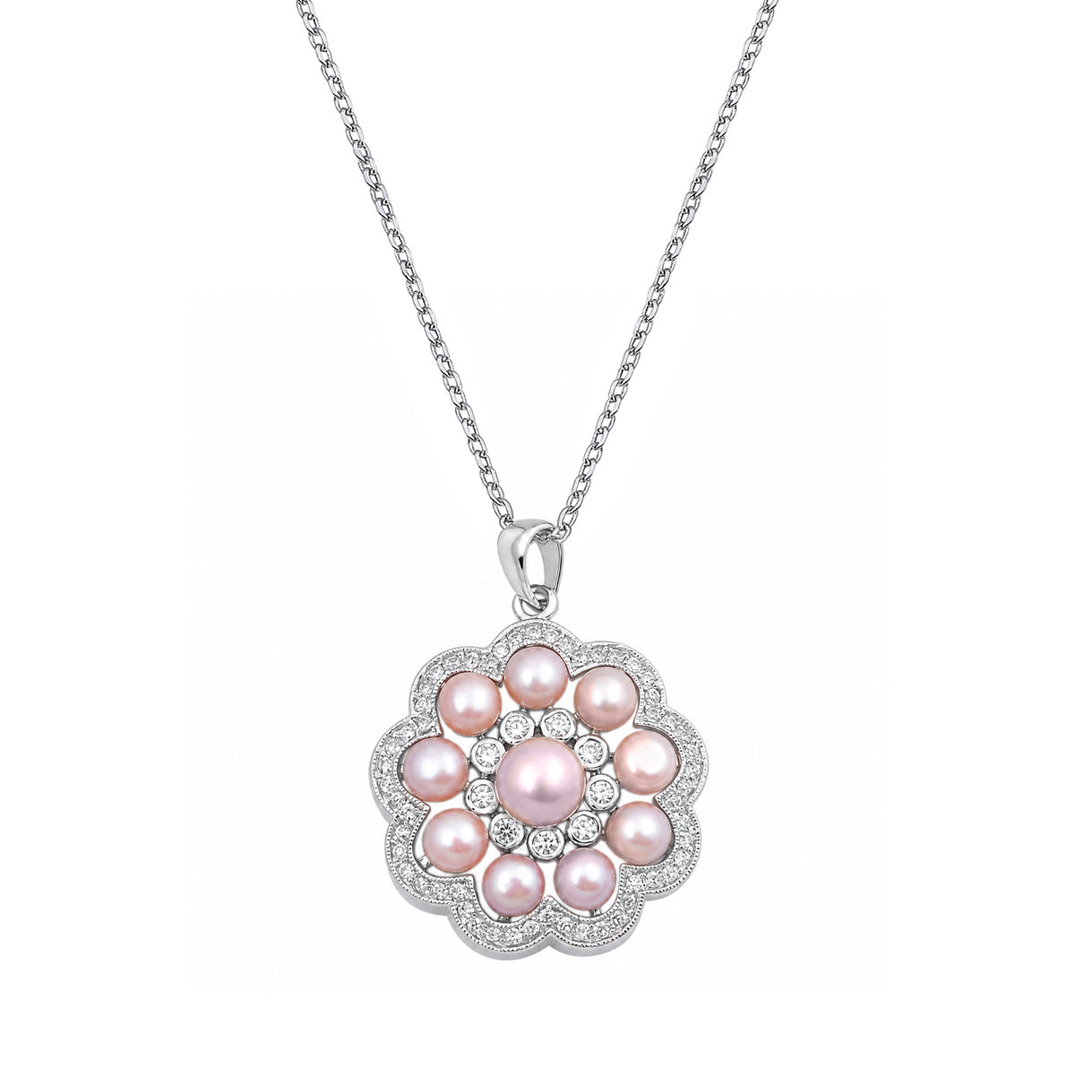 Silver CZ Necklace