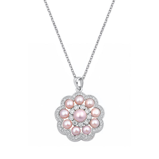 Silver CZ Necklace