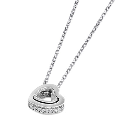 Silver CZ Necklace