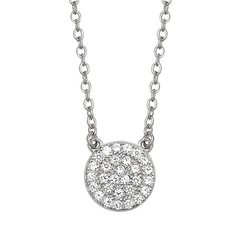 Silver CZ Necklace