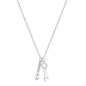 Silver CZ Necklace - Wrench & Spanner Tool