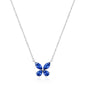 Silver CZ Necklace - Butterfly