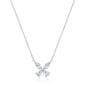 Silver CZ Necklace - Butterfly