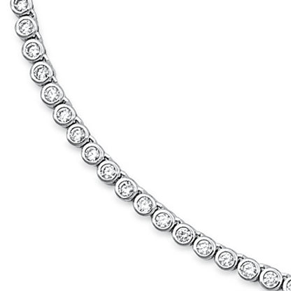 Silver CZ Necklace