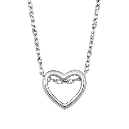 Silver Necklace - Heart