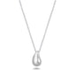 Silver Necklace - Teardrop