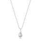 Silver Necklace - Teardrop