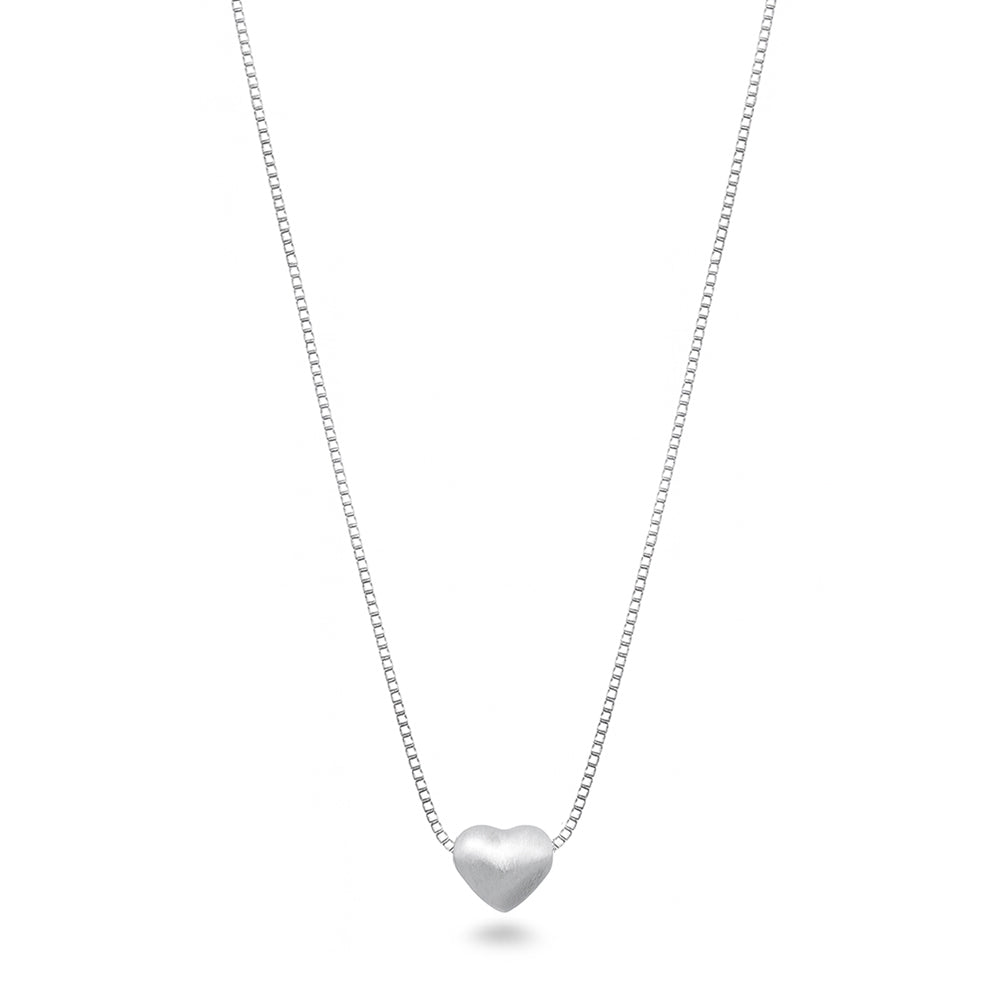 Silver Necklace - Heart